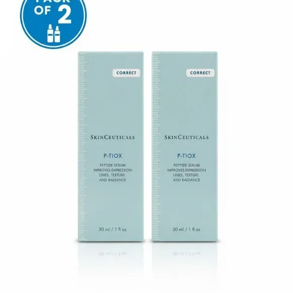 SkinCeuticals P-TIOX Wrinkle-Modulating Peptide Serum – 1.0 oz / 30 mL – 2 PACK